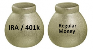 ira vs regular money