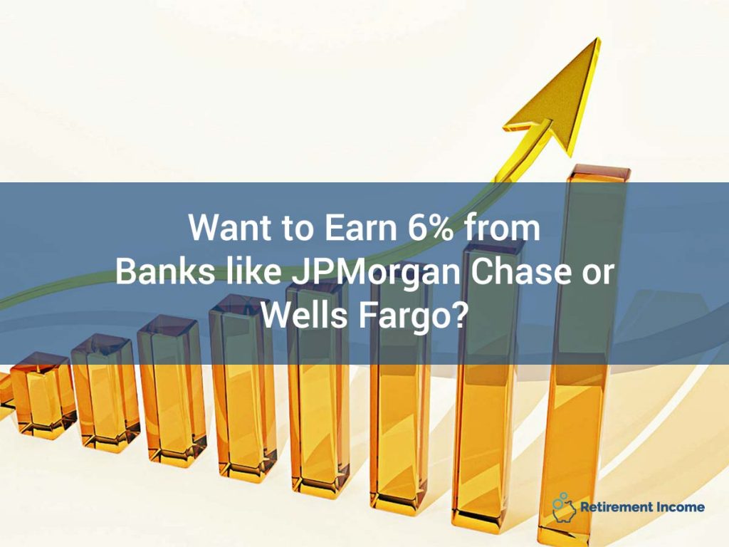 Want to Earn 6% from Banks Like JPMorgan Chase or Wells Fargo?